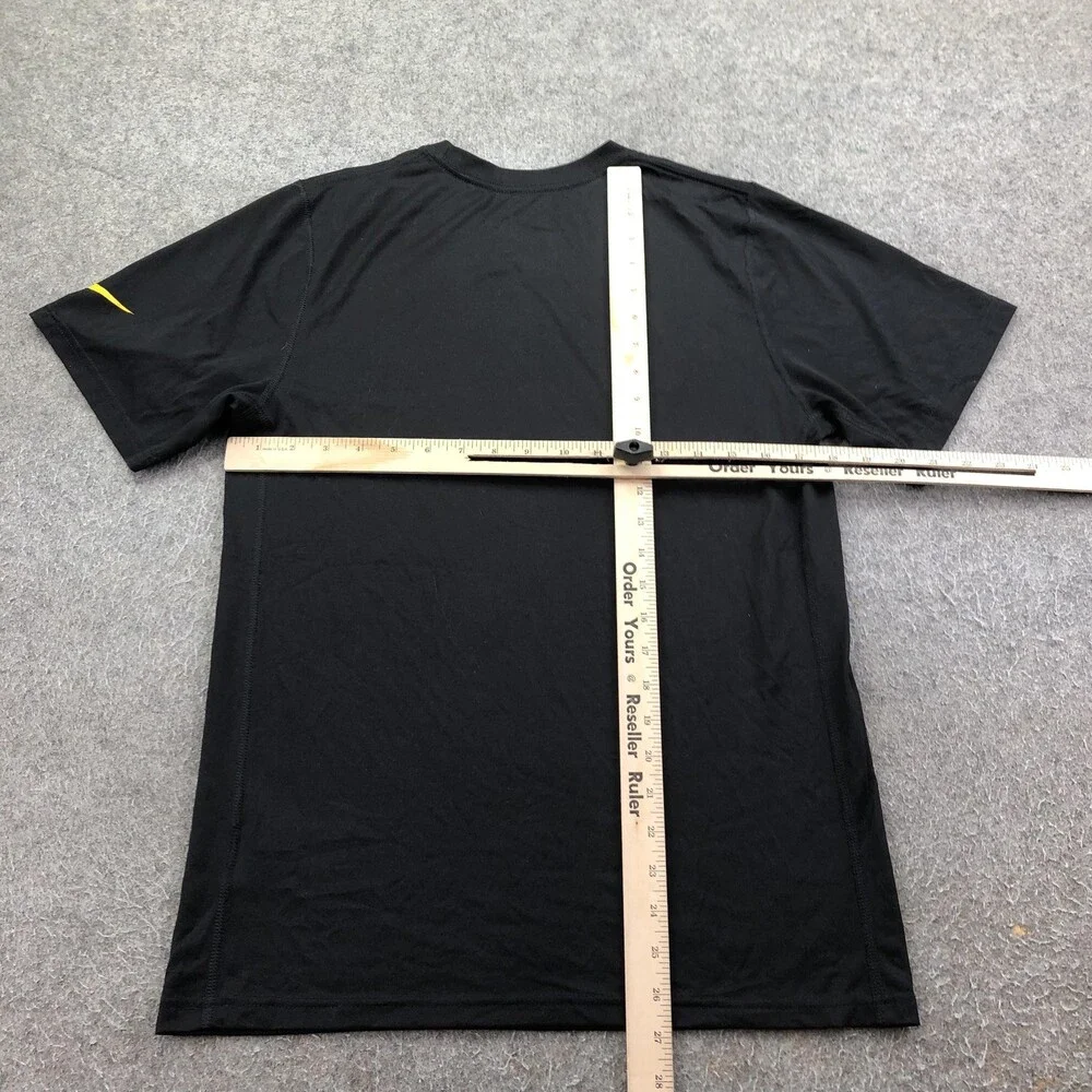 Pittsburgh Steelers Shirt Mens Small Black NFL Nike Dri Fit Steel Curtain